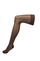 AGENT PROVOCATEUR Womens Hold-Up Stockings Thick Comfortable Brown Size S - £28.85 GBP
