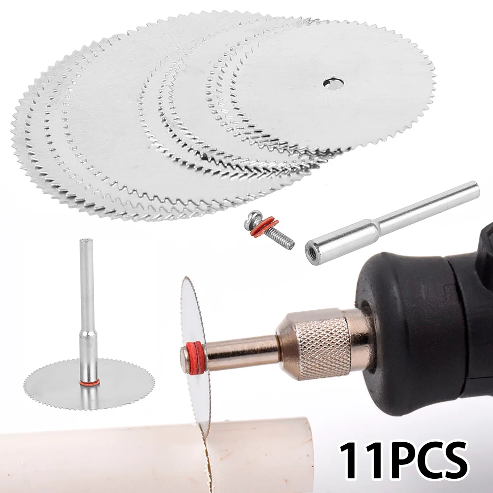 7 PCS Kit Mini Circular Saw Blade Rotary Tool  Discs Tool Electric Grinding Cut  - £131.61 GBP