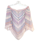 BCBGMAXAZRIA Octavia Top Silk Size XS Sheer Multicolor Boho Festival - $645.11 MXN