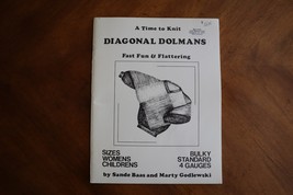 A Time To Knit Diagonal Dolmans Sande Baas &amp; M. Godlewski 1989, Machine ... - $264.99 MXN