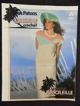 Vintage PATONS SUNSHINE CROCHET ENSOLEILLE  12 Patterns 1986 - $5.93