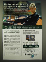 2004 Rosetta Stone Software Ad - The fastest way to learn a language. Guaranteed - £14.78 GBP