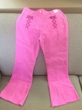NWT Gymboree IMAGINARY FRIENDS Pink Laced Front Corduroy PANTS Sz 10 - $16.82