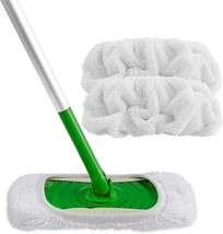 Reusable Microfiber Mop Pads Compatible with Swiffer Sweeper Washable We... - £17.40 GBP