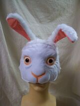 Licensed Disney White Rabbit Costume Headpiece Mask Ears Hare Wonderland... - $13.80 CAD