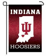 Indiana Hoosiers 12&quot; x 18&quot; Premium Home State Garden Flag - £11.67 GBP