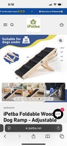 iPetba Foldable Ramp for Small Dogs - Wooden Dog Ramp for Bed Sofa Car - $45.00
