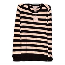 Carmen Marc Valvo Striped Sweater Top Sz Small NWT - $20.79