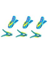 C&amp;H Solutions 3 Set (6 Ct) of Blue Flower Flip Flops Beach Towel Clips J... - $346.87 MXN