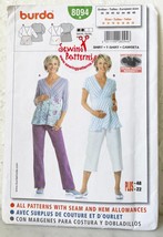 Burda Maternity Shirt Semi-Fitted Top Sewing Pattern #8094 Misses&#39; 10-22... - £7.46 GBP