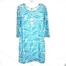 NWT Womens Size Small Jeanne-Pierre Klifa Daphne Ibiza Modern Leaf Print Dress - £33.78 GBP