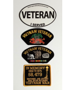 Vietnam Veteran Brothers Forever Military Embroidered Patch Lot (Qty 4) NEW - $19.99