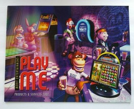 Merit 2007 Play Me Arcade FLYER Catalog Brochure Original Video Game Art... - $28.80