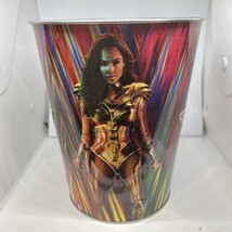 Wonder Woman 84 Metal Popcorn Tin Gal Gadot Movie Theater WW84 - £20.90 GBP