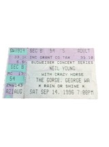 Neil Young &amp; Crazy Horse w/Patti Smith 9/14/1996 Ticket Stub The Gorge G... - €10,67 EUR