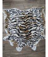 Ikea Tiger area rug stripes GRENSTEN faux cat hide fur throw 104.079.52 ... - $53.52 CAD