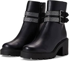 Steve Madden Womens North Boots Zip Side Combat Boots, Size 11 Black - $59.95