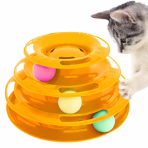  Tower Interactive Cat Toy for Indoor Cats Purrfect Orange - £20.03 GBP