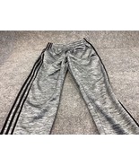 Adidas Sweat Pants Size XL (18/20) Boys Jogger Navy Blue Striped Youth - $10.88