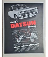 1968 Vintage Print Ad-Datsun 4-Door Sedan The Big Difference-Car of the ... - €11,66 EUR