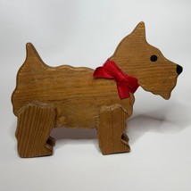 Wooden Dog Scottish Terrier Vintage Decor Shelf Sitter - $276.79 MXN