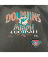 Vintage distressed worn stained dolphins Miami football T shirt castrol ... - €17,16 EUR