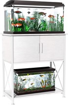 20-29 Gallon Aquarium Stand Metal Frame Fish Tank Stand With Cabinet Sto... - £109.46 GBP