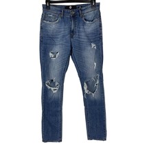 Jordan Craig Sean Jeans Mens Size 32 Measures 31x30 Distressed Denim Tap... - $22.49