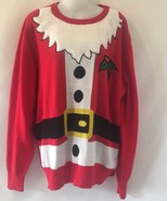 Well Worn Women’s Ugly Christmas Sweater Santa  Size XLarge NWTS - £14.80 GBP