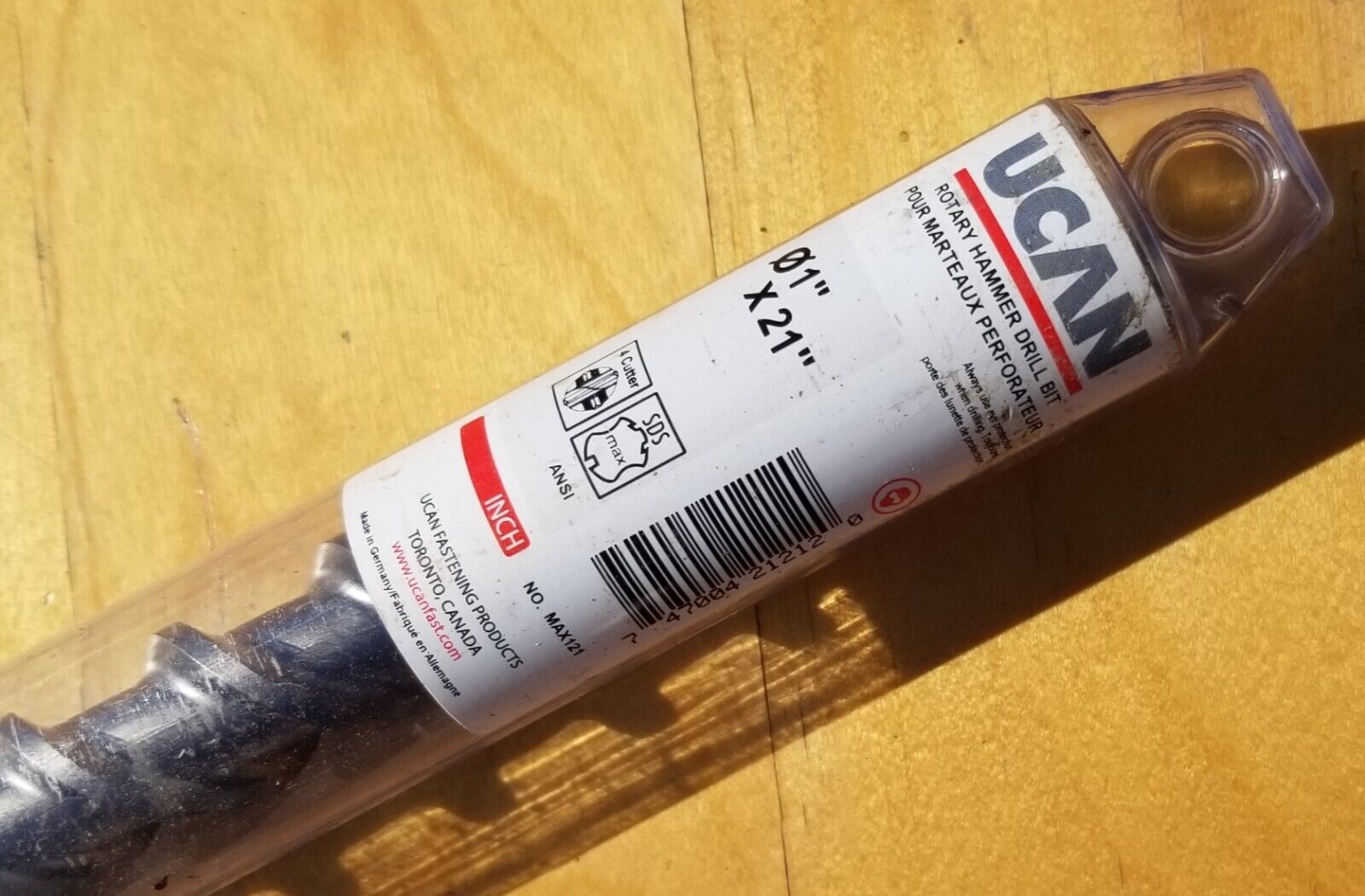 UCAN Rotary Hammer Drill Bit. 1 Inch X 21 Inch - $72.23