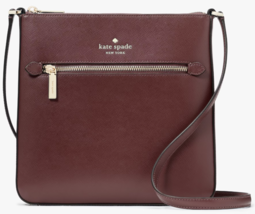 NWB Kate Spade Sadie North South Crossbody Dark Purple Leather K7379 Gif... - $103.94