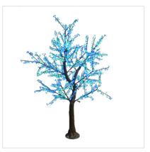 8.5FT Blue Grn Cherry Blossom LED Indoor Outdoor Lighted Tree Commercial Quality - £1,793.17 GBP