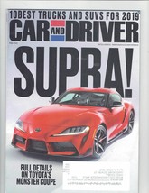 Car and Driver Magazine February 2019 Supra - £11.53 GBP