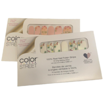 2 Retired Color Street Nail Polish Strips Tutti Frutti &amp; Main Squeeze Shimmer - £17.71 GBP