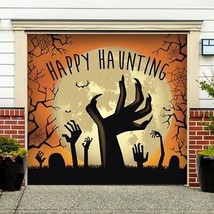 My Door Decor 285903HALL-007 7 x 8 ft. Happy Haunting Graveyard Zombie Hands Hal - £89.95 GBP