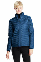 Lands End Women&#39;s Primaloft Packable Jacket Neptune Blue New - £47.40 GBP