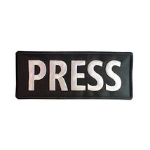 PRESS Big XL 10x4 inch Vest Tactical Embroidered Nylon Fastener Patch  - $63.00