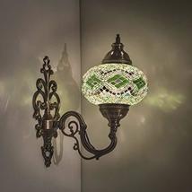 (31 Models) Handmade Wall Lamp Mosaic Shade, 2019 Stunning 16.5&quot; Height - 7&quot; Glo - £53.77 GBP