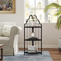 3-Tier Corner Shelf Bookcase - Small Space Storage for Living Room &amp; Office - $1,250.32 MXN