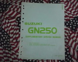 1988 Suzuki Moto GN250 Service Atelier Réparation Manuel Supplément OEM ... - £40.55 GBP
