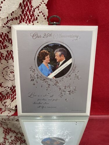 Vintage Hallmark 25th Wedding Anniversary Memento Marriage Frame - $6.93