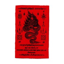 Duo Phaya Naga Yant Talismano di stoffa Sacra magia ricchezza Amuleto... - £7.80 GBP