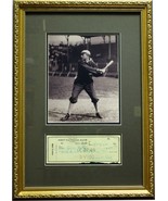 Ty Cobb Signed Check (In Frame with Letter of Grading &amp; Authenticity) - $1,629.60