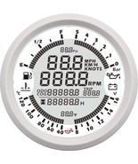 Boat Digital GPS Speedometer Tacho 6in1 MultiFunction Gauge 18-32V 5Bar ... - $190.09 CAD