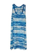 Eddie Bauer Tie Dye Dress Size Small  Blue &amp; White - Would Work as A Coverup Too - £16.23 GBP