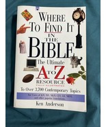 Where to Find It in the Bible: The Ultimate - 0-7852-1157-8, paperback, ... - €4,24 EUR