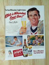 Vintage 1950 Blatz Beer Frank Parker Tennis Full Page Original Ad  921 - $6.64