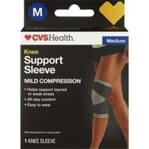 CVS Health Knee Support Sleeve Mild Compression GRAY SIZE MEDIUM - $9.89