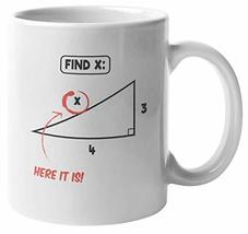 Make Your Mark Design Find X. Math Jokes Coffee &amp; Tea Mug for Mathematician &amp; St - £15.79 GBP+