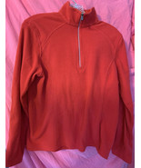 Lands End Red Polartec fleece zip pull-over jackets sweatshirts Tops S 6-8 - $216.26 MXN
